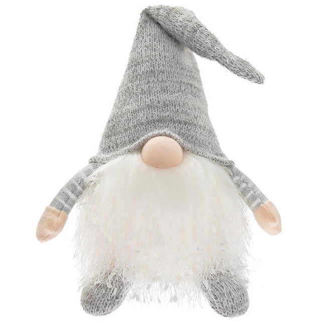 Christmas Decoration - Grey Gonk with LED Light 45cm