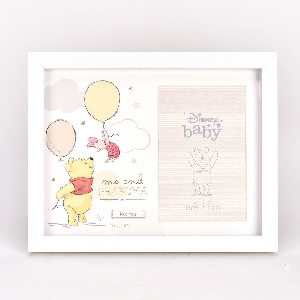 Disney Magical Beginnings Photo Frame 4x6" - Me & Grandma (Pooh & Piglet)