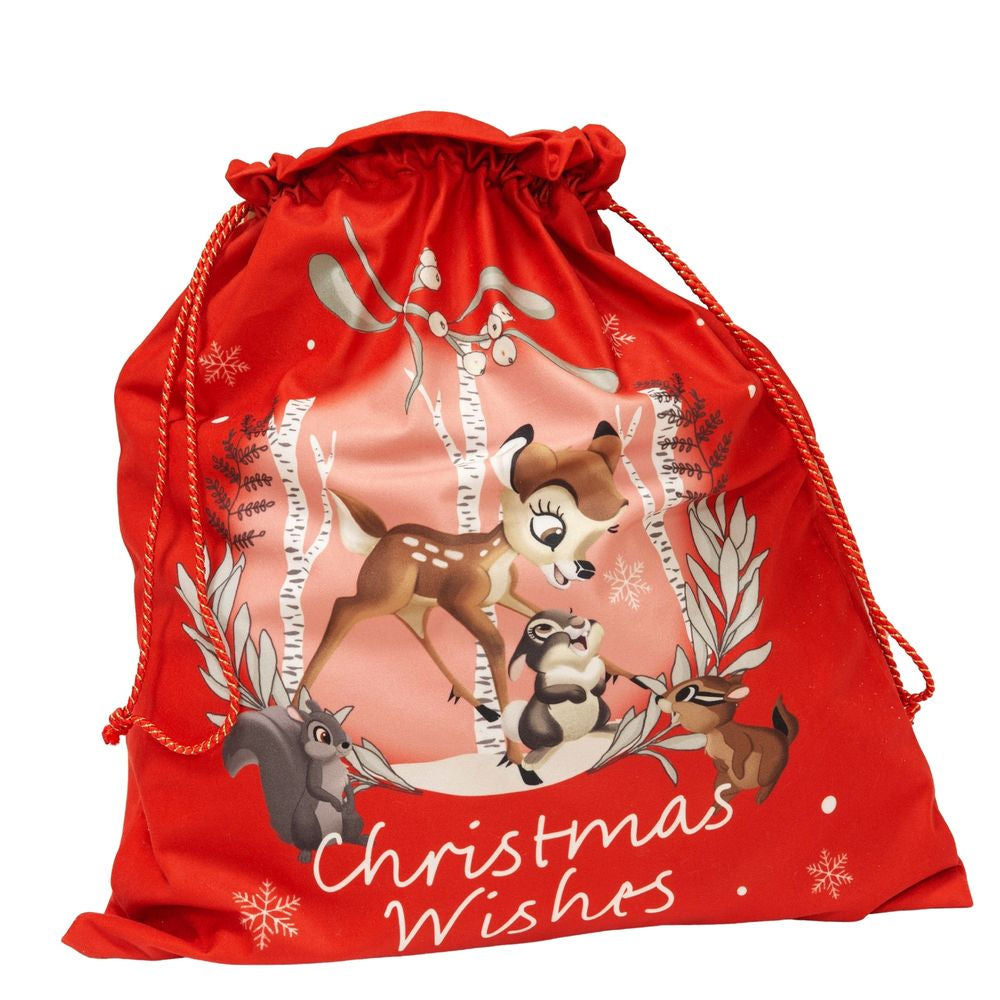 Disney Velour Christmas Gift Sack - Bambi