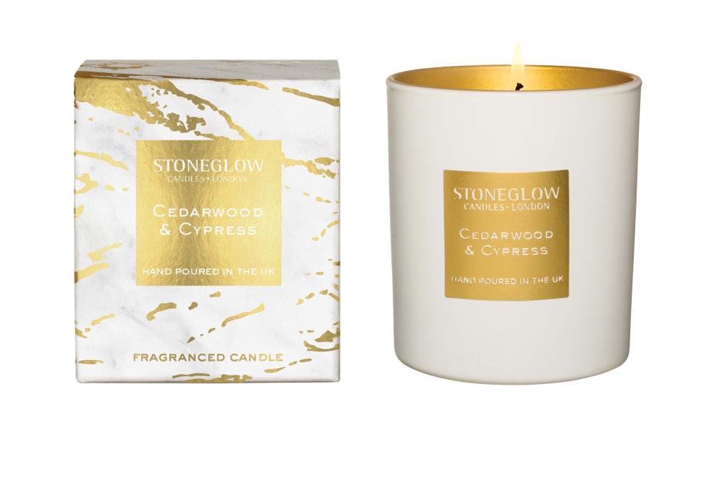 Stoneglow Candles Luna Tumbler Candle - Cedarwood & Cypress