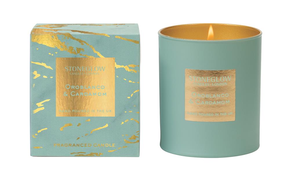 Stoneglow Candles Luna Tumbler Candle - Oroblanco & Cardamom