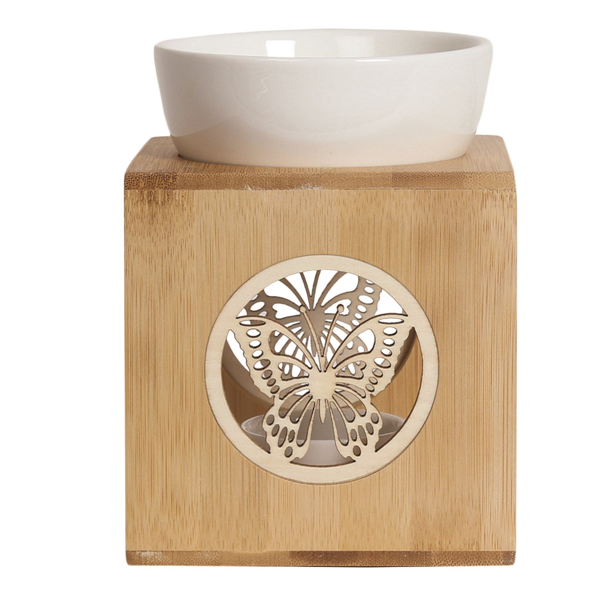 Zen wax melt burner with butterfly
