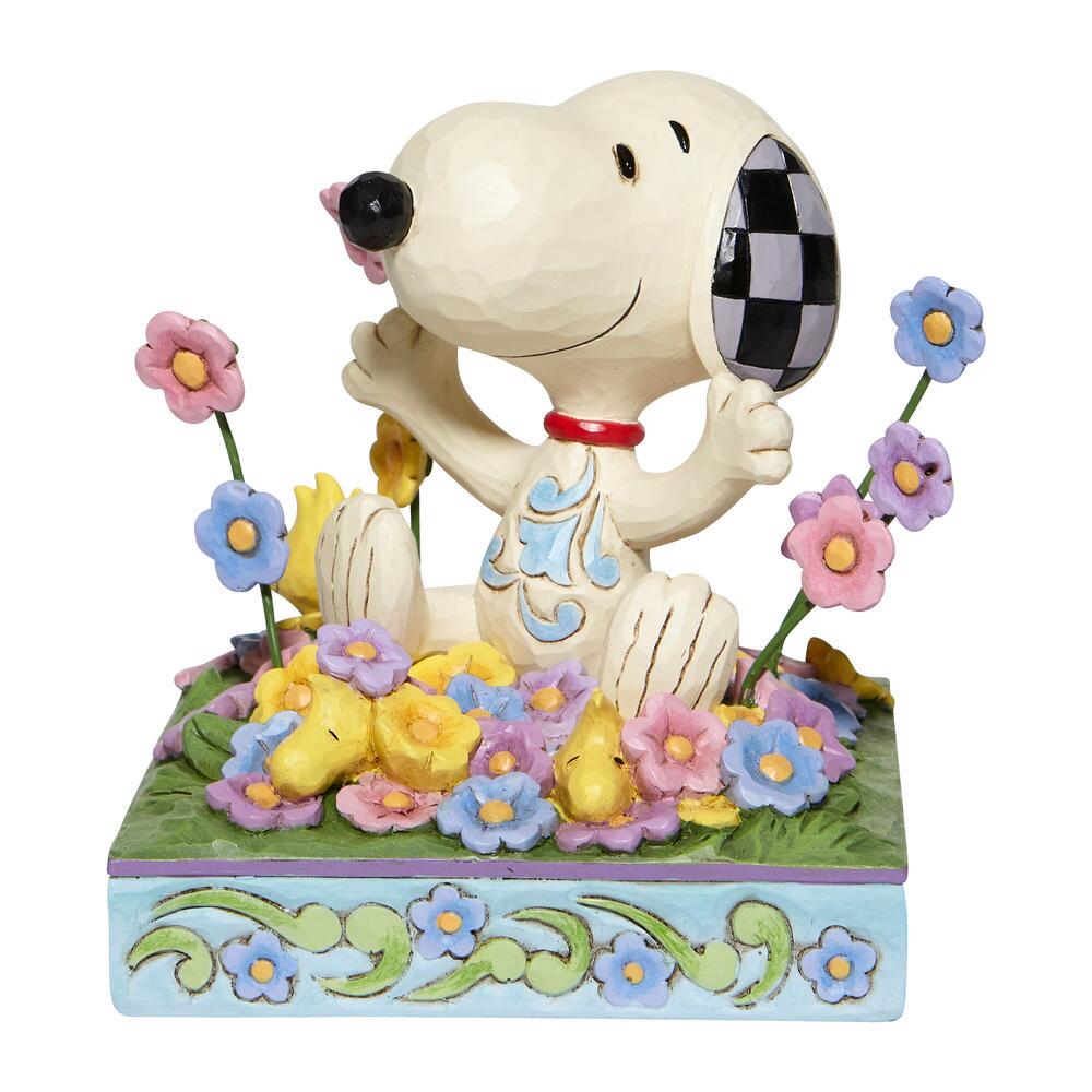 Peanuts by Jim Shore Figurine - Snoopy in Flowers