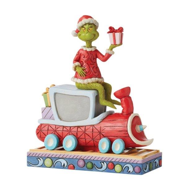 The Grinch by Jim Shore Figurine - Grinch on Train