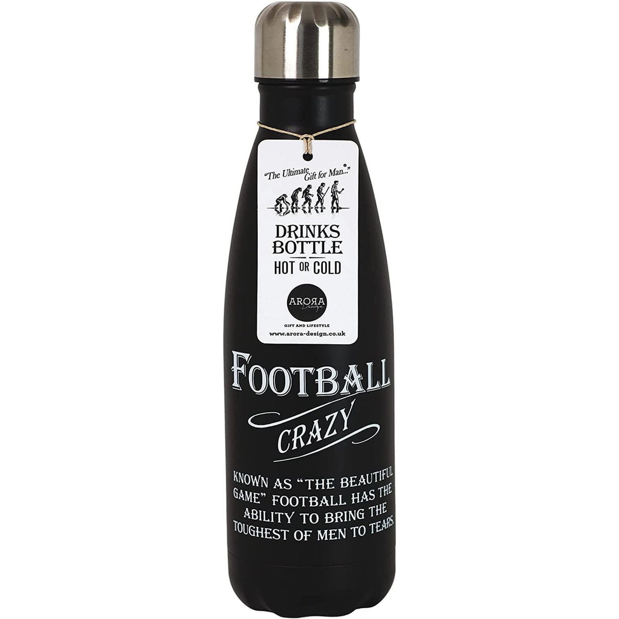 Ultimate Man Gift Water Bottle - Football