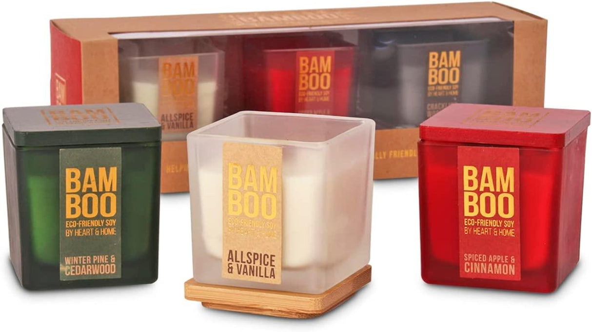 Heart & Home Gift Set - Bamboo Winter Collection Mini Candles