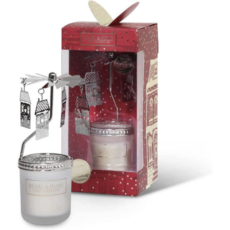 Heart & Home Gift Set - Home for Christmas Candle & Home Carousel