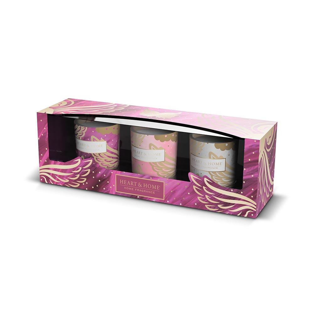 heart & home gift set - angels collection mini candles