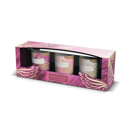 heart & home gift set - angels collection mini candles