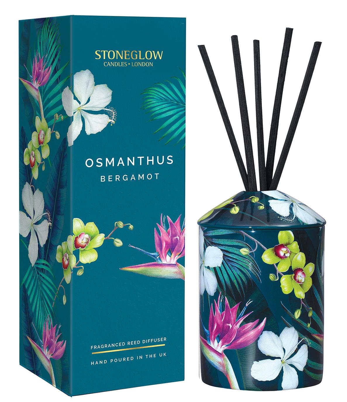 Stoneglow Candles Urban Botanics Reed Diffuser 200ml -  Osmanthus Bergamot
