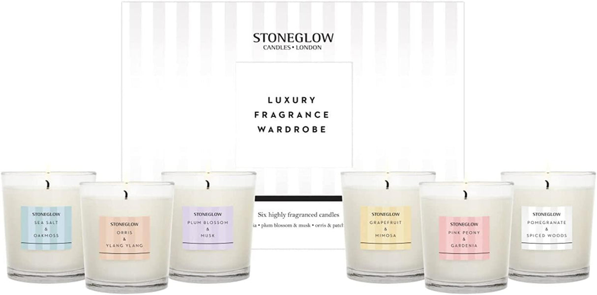 Stoneglow Modern Classics Fragrance Wardrobe Gift Set - 6 Votive Candles