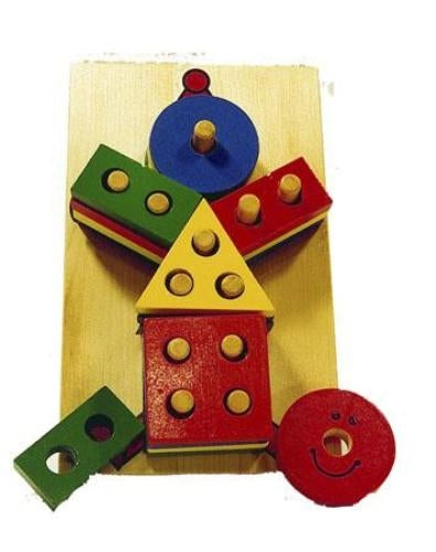 Geo Clown Puzzle (Wooden Toy) 12 Months +