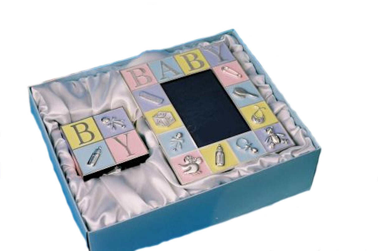 Baby Gift Set - ABC Photo Frame & Money Box