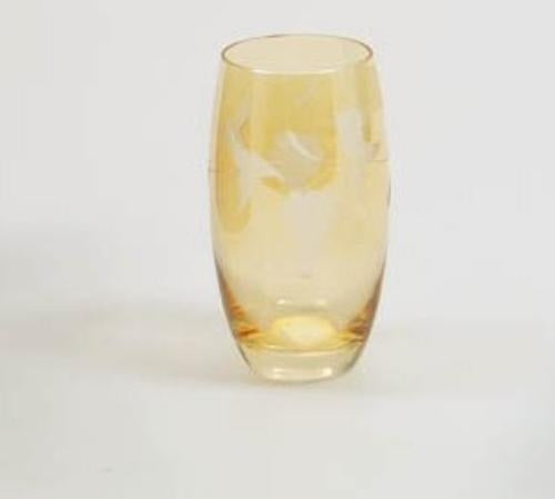 Star Glass Classic Cranberry Collection - Hi Ball Tumblers Set of 2 (Amber)