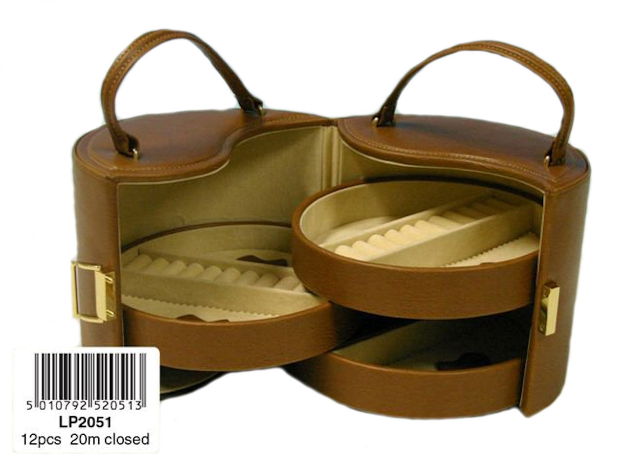 Jewellery Box (Tan) Carry Case Style