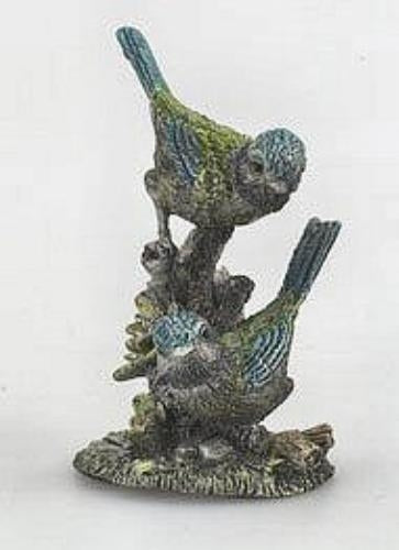 Pewter Blue Tits Garden Birds Figurine