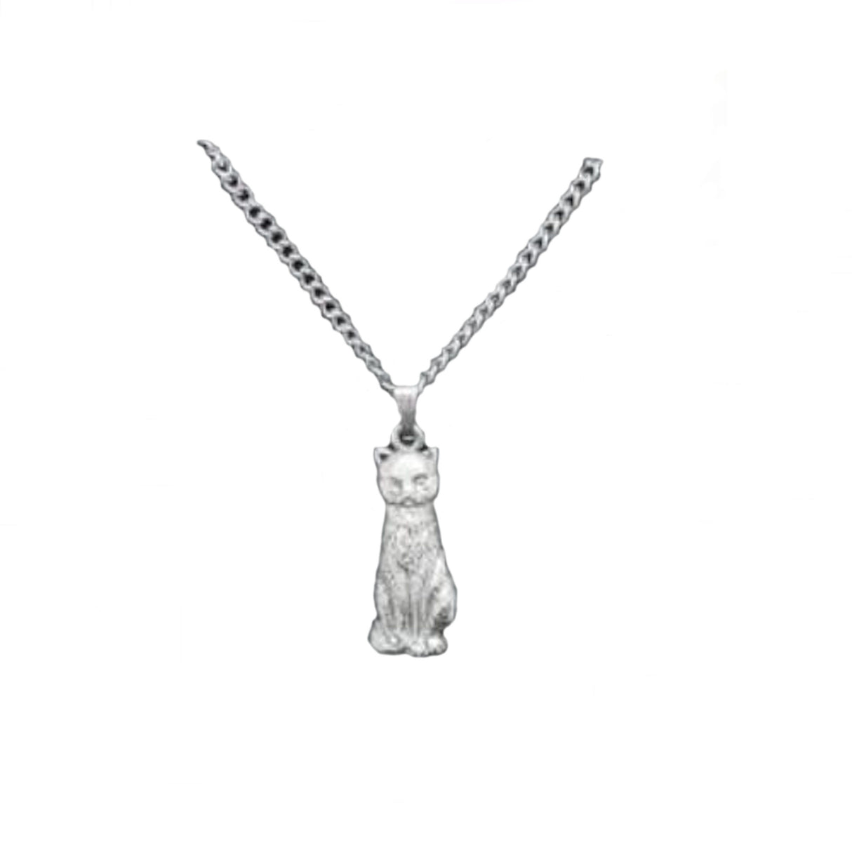 English Pewter Pendant - Cat