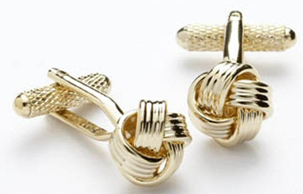 Love Knot Cufflinks - Gilt Finish