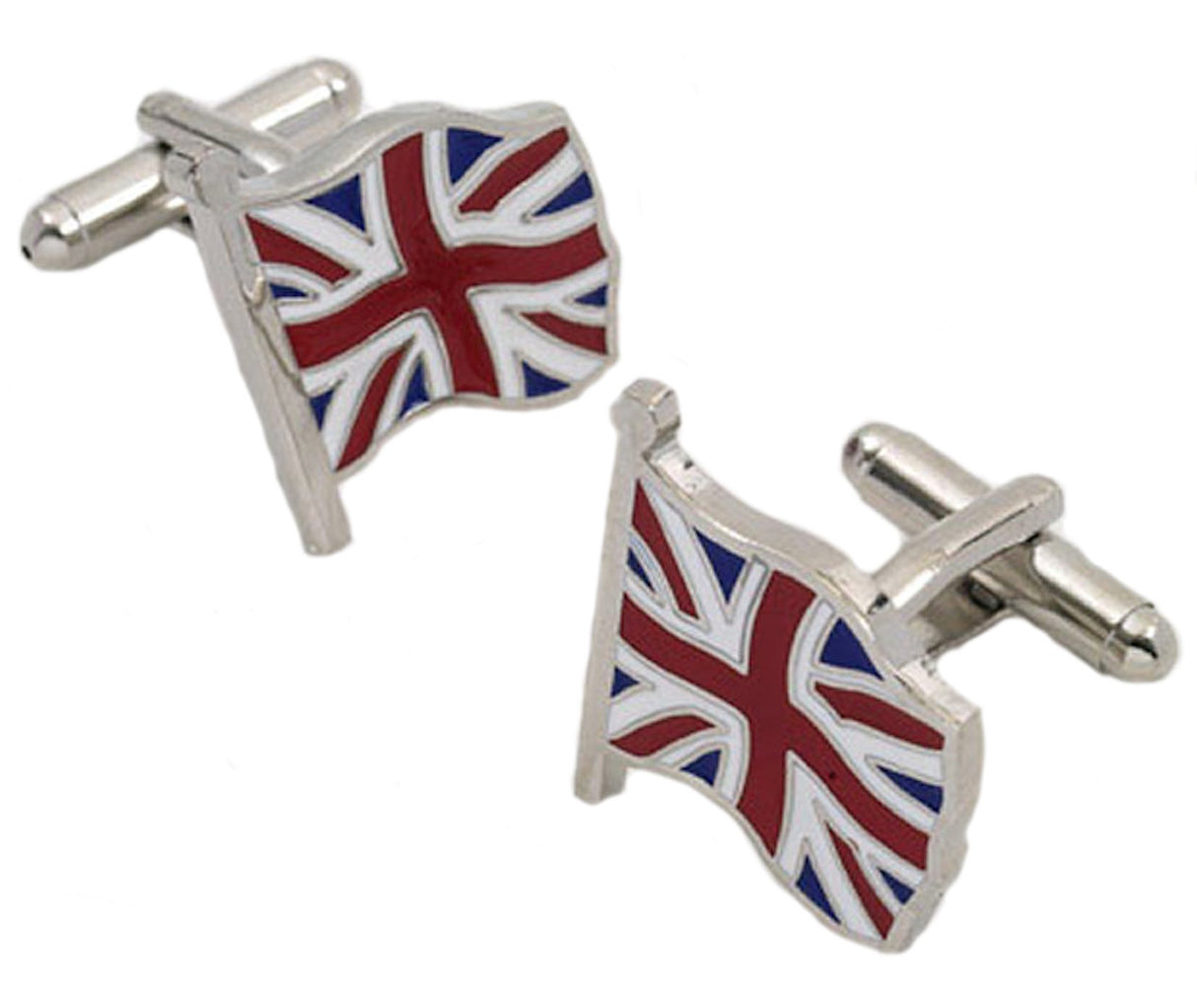 UK Union Jack Flying Flag Cufflinks