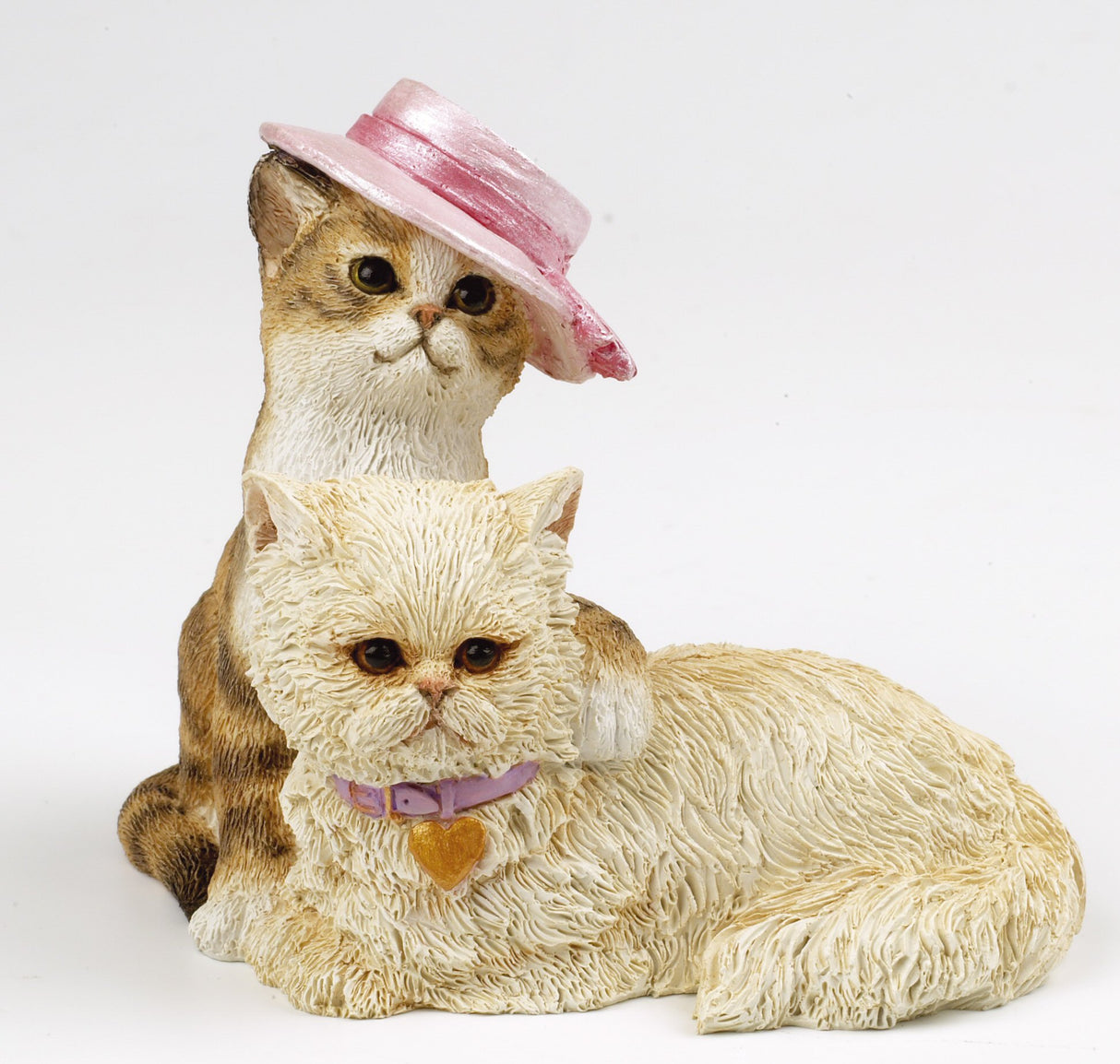 Country Artists Cats in Hats Figurine - Best Friends