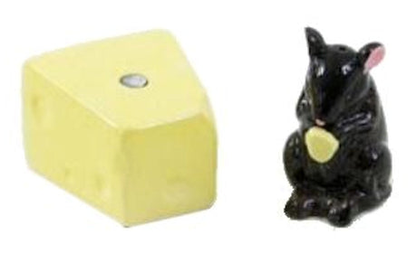 Ceramic Salt & Pepper Cruet Set - Mouse & Cheese