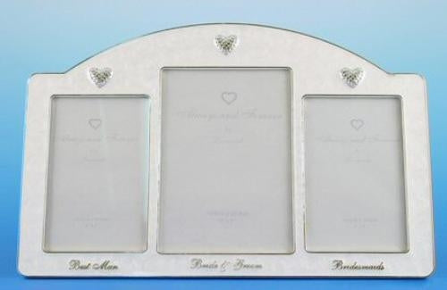 Always & Forever Wedding Party Photo Frame - Bride & Groom Best Man Bridesmaid