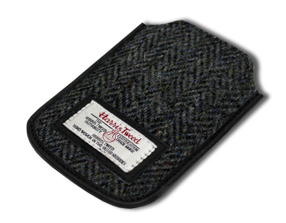 Harris Tweed Phone Case: Grey/Black Herringbone