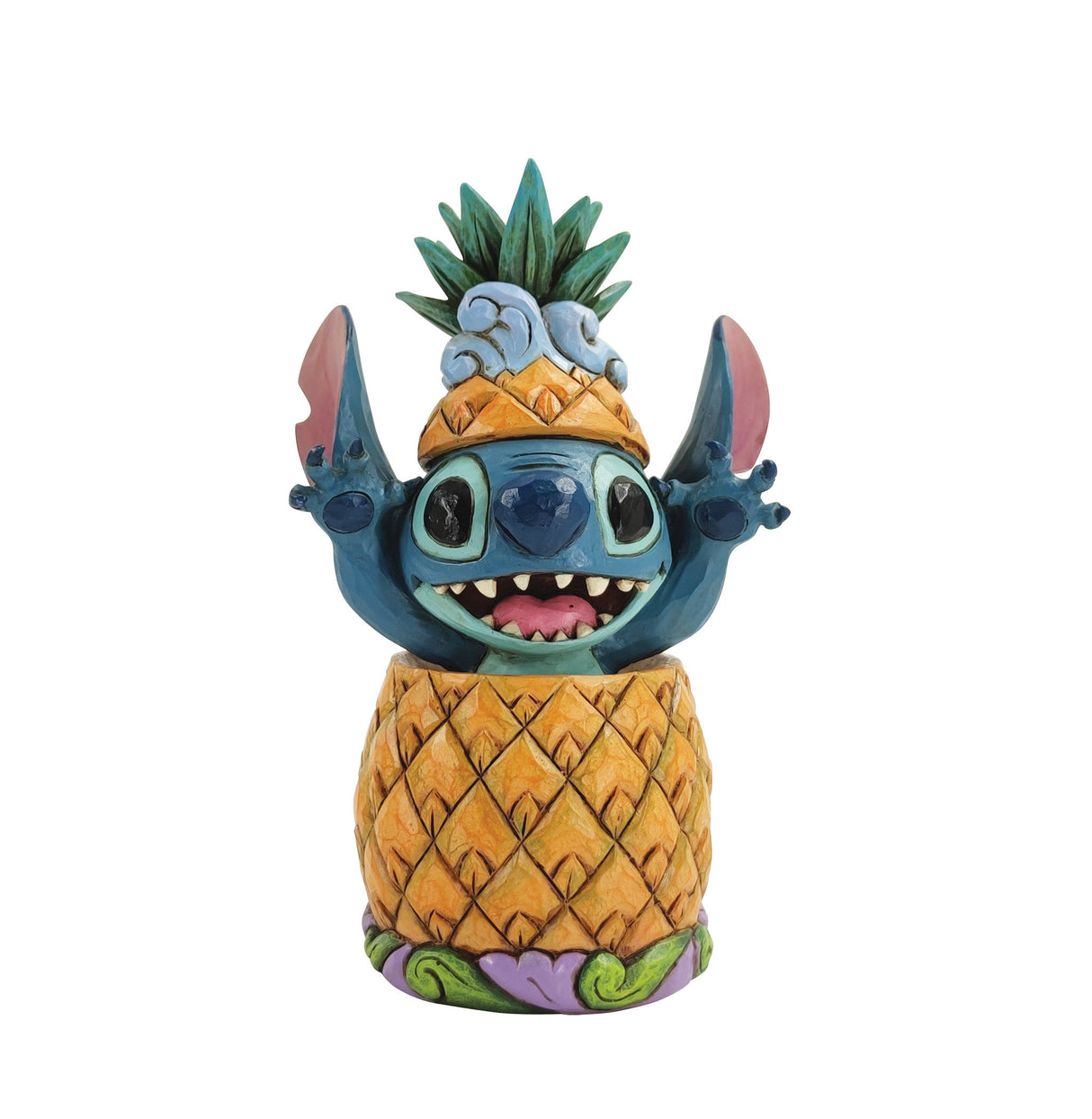 Disney Traditions Stitch in Pineapple Figurine