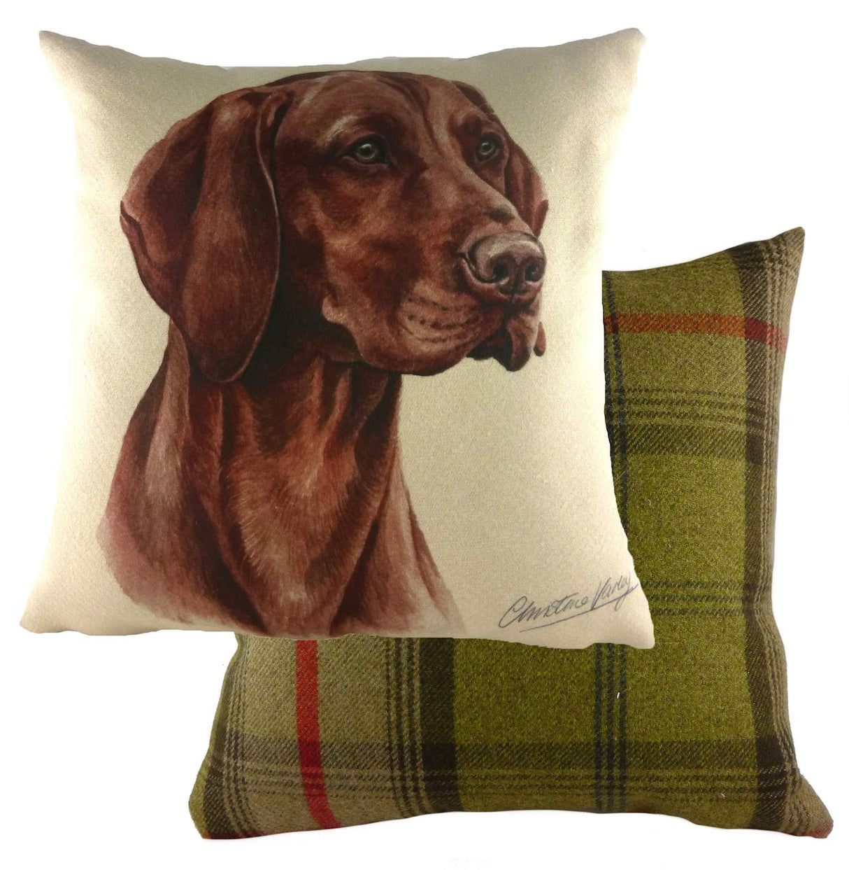 Evans Lichfield Waggydogz Cushion Cover: Vizsla 17x17"