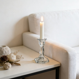 Woodside Home Living Hexagon Base Clear Glass Candle Holders - Various Sets