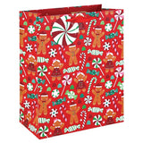 Gingerbread & Sweets Christmas Gift Bag - L