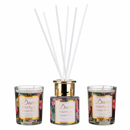 Desire Reed Diffuser & Candles Gift Set - Various Fragrances