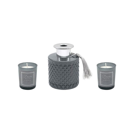 Desire Boutique Reed Diffuser & Votive Candle Gift Set -  Magnolia & Mulberry