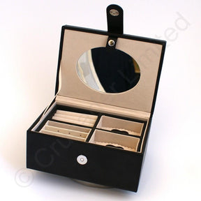 Mele & Co Bonded Leather Jewellery Box - Diana Black
