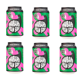 Paisley Premium Craft Soda - Rhubarb Cream Drink - 6 Pack