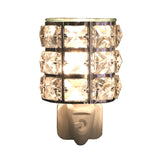 Aroma Wax Melt Burner Plug In - Metal & Crystal