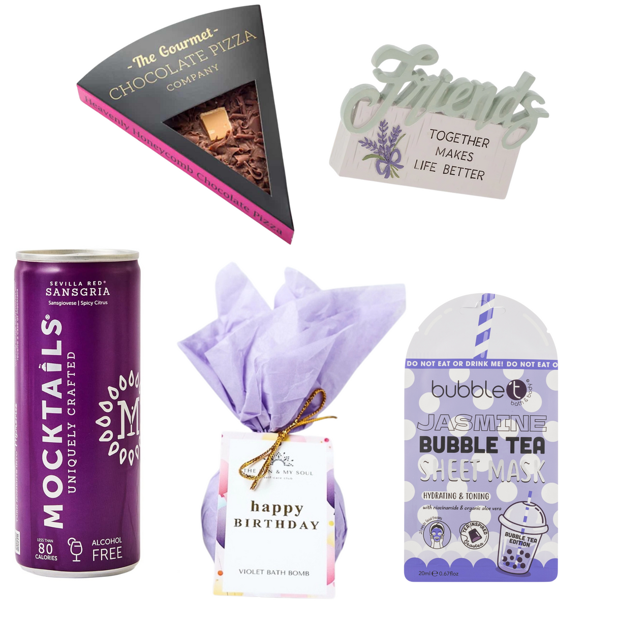 Friend - Women's Girl's Purple Birthday Gift Treat Box