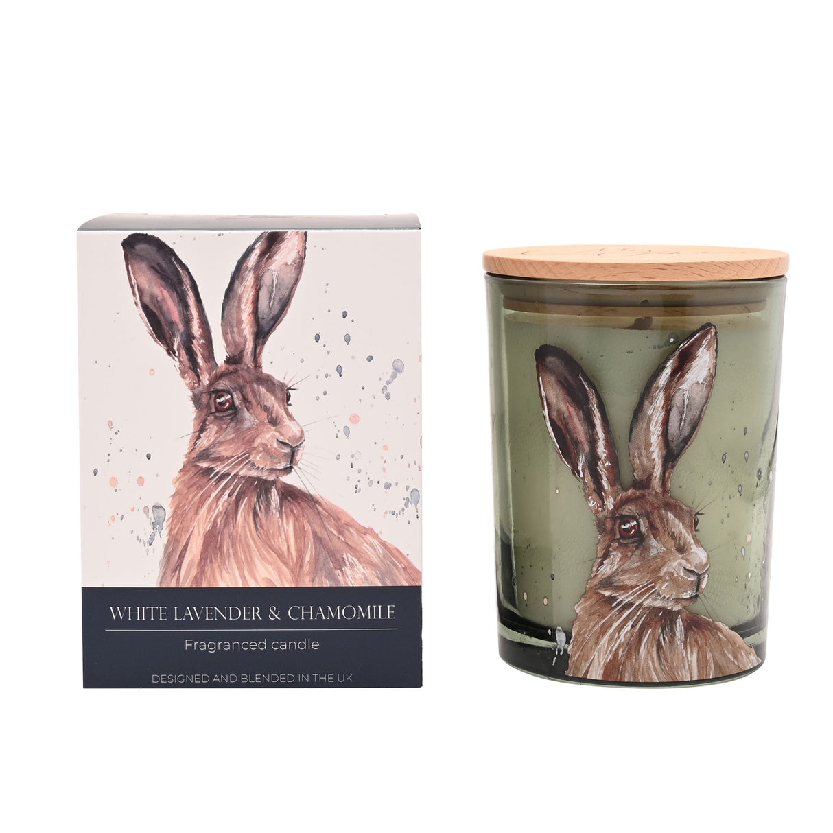 Meg Hawkins Woodland Hare Candle - White Lavender & Chamomile