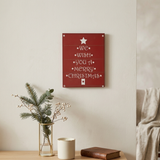 Christmas Decoration - Wooden Wall Art We Wish You a Merry Christmas