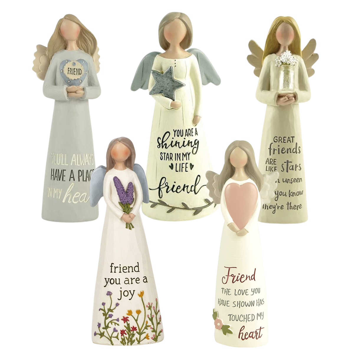 Feather & Grace Angel Figurine - Friend Collection