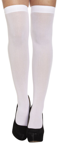 Over The Knee Hold Up Stockings (White)