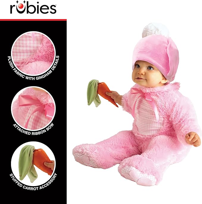 Rubies Pink Rabbit Jumpsuit Age 12-18 Months