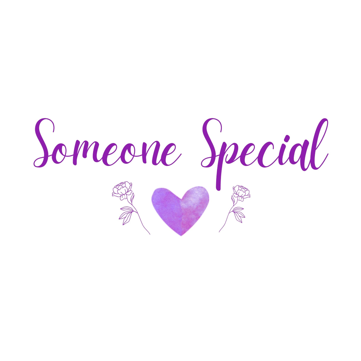 Heart & Flowers Design Mugs - Purple