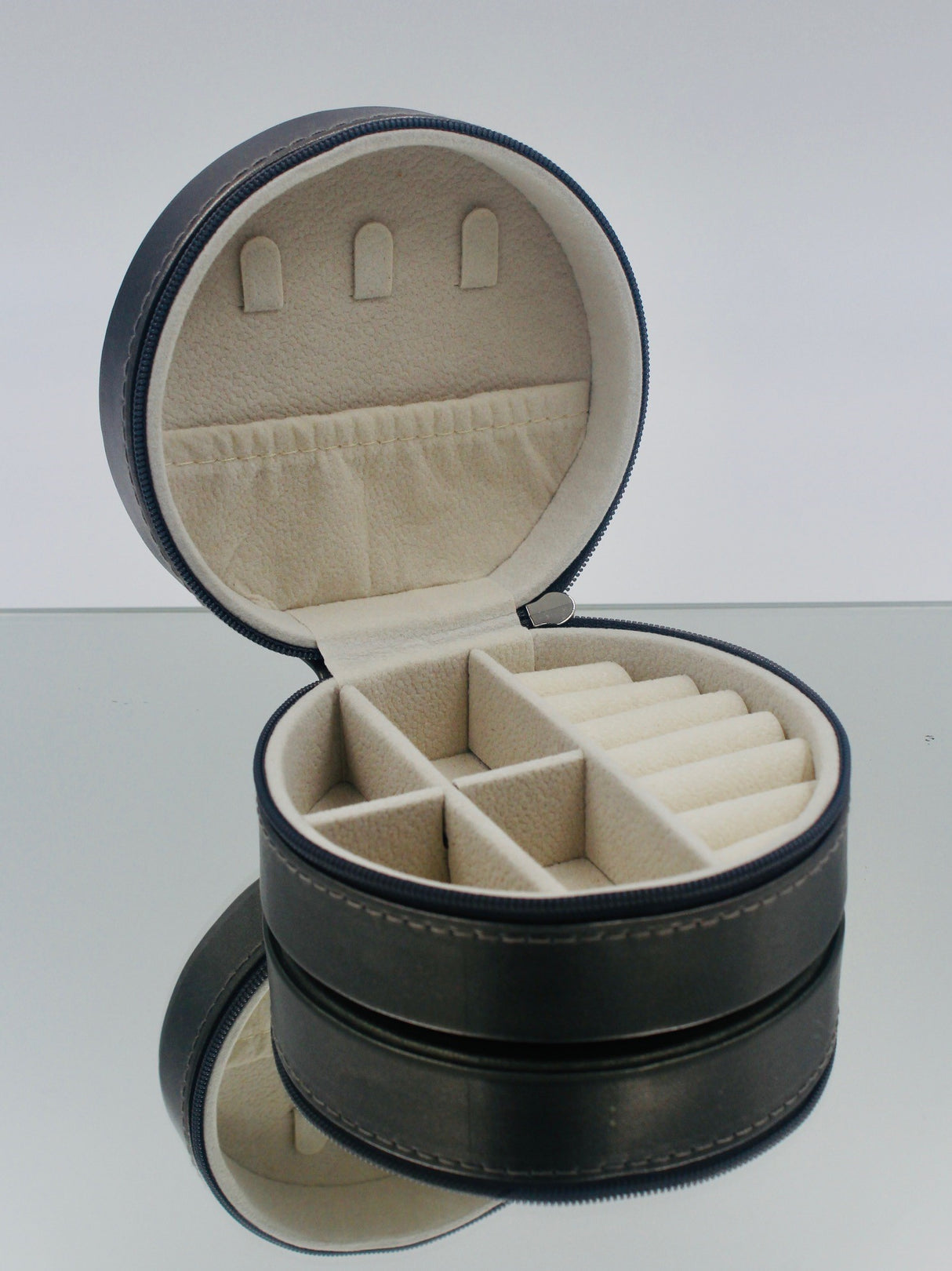 Krystina's Collection Round Jewellery Box - Various Colours