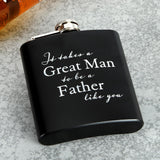 Amore Wedding Day Hipflask - Various Designs Father Groom Usher