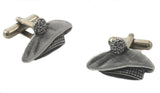 English Pewter Cufflinks - Tam O Shanter Hat