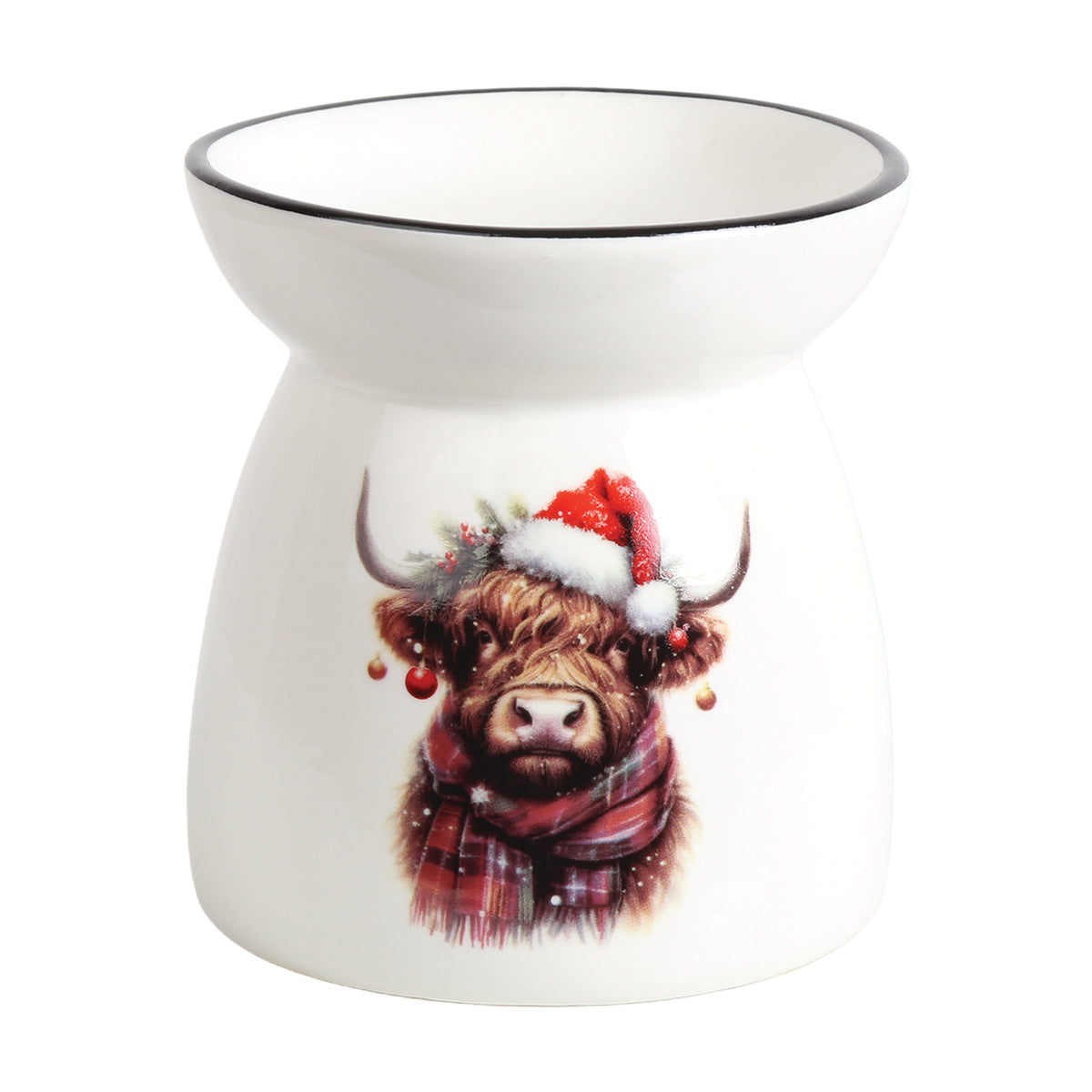 Christmas Aroma Tealight Wax Melter - Christmas Highland Cow