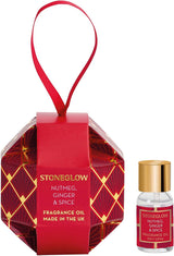 Stoneglow Candles Seasonal Fragrance Oil Bauble - Nutmeg, Ginger & Spice