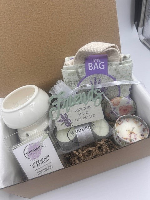 Friends - Lavender Home Fragrance Candle & Burner Treat Box Hamper 