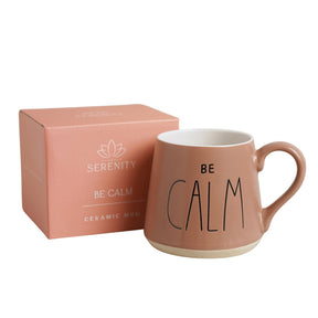 Serenity ceramic mug - be calm